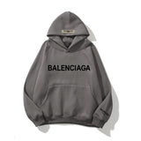 KKBOXLY 2025Essentials Season 8 Tide Brand Letter BALENC High Street Loose Fleece FEAROFGOD Men's and Women's Hoodies