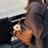 KKBOXLY 2025 Premium texture small bag women's popular new Korean version trendy fashion contrasting color portable oblique span niche versatile bucket bag