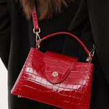 single shoulder zipper new luxury cowhide women's bag 2025 casual fashion solid color dinner handbag