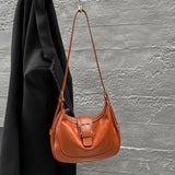 The first layer of cowhide natural dumpling bag, the new New genuine leather women's bag, messenger bag, women's shoulder bag, popular underarm bag.