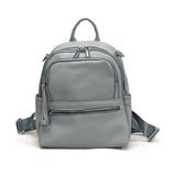 2025 2025 new solid color soft leather high-end backpack fashion trend lightweight multi-purpose women's bag leisure bag