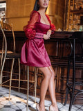 2025 spring and summer new  Popular trade women's clothing  independent station sexy long-sleeved multi-color medium and long dress
