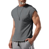 KKBOXLY 2025 24 2025 trade hot-selling men's clothing summer new sleeveless t-shirt youth casual loose solid color thin vest t-shirt men