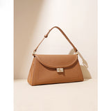 2025 spring new high-end first-layer cowhide leather niche hand-held underarm crossbody small exquisite women's bag