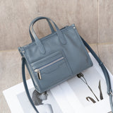 new first-layer cowhide natural drop small square bag women's leather portable, tote bag fashionable and simple women's bag diagonal