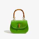 KKBOXLY 2025 Trendy PVC Barbie jelly bag fashionable and versatile portable summer female oblique span cute bamboo shell bag customization