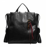 retro backpack women's large-capacity casual versatile commuter schoolbag street trend premium travel backpack