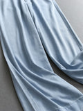 Lyocell Cool Thin Pendant Loose Straight-leg Pants Skinny High Waist Legs Long Wide Leg Pants Women's Jeans X531