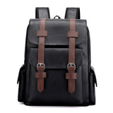 2025 Backpack New men's simple retro business computer bag soft pu new trend travel large capacity backpack