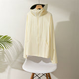Cool feeling channel good goods! A certain Xia Pingti style large version UPF50 + original yarn vinyl hat sunscreen jacket D211