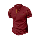 KKBOXLY 2025 men's short-sleeved popular new T-shirt trendy brand  short-sleeved polo shirt casual versatile men's top