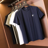 "No Fear of Hot Summer Challenge" Cool and Comfortable 7A Bacteriostatic, Breathable and Quick-drying Sports Casual Short Sleeve Men's T-Shirt L559