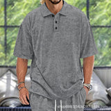 KKBOXLY 2025 trend loose casual short-sleeved men's heavy t-sleeved men's trendy brand summer new men's sports casual top