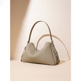 2025 popular New Niche Classic Simple Premium First Layer Cowhide Fashion Handbag Shoulder Bag Underarm Bag Women's Bag