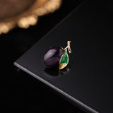 2025 Japanese cute summer fruit brooch 2021 new pin anti-light buckle, peach cherry collar pin