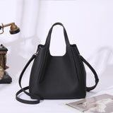Women's bag New leather texture first layer cowhide vegetable basket bag large capacity first layer cowhide crossbody handbag 3303