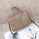 new first-layer cowhide natural drop small square bag women's leather portable, tote bag fashionable and simple women's bag diagonal