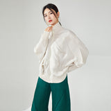 2025 Thick coat women's loose large size baseball jacket women's ins tide fashion casual sweater pleated outer clothes