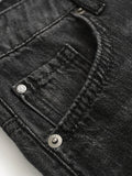 Thin soft and comfortable cover-up slim high-waisted straight-leg pants summer new versatile wide-leg pants women's jeans D149