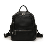 2025 2025 new solid color soft leather high-end backpack fashion trend lightweight multi-purpose women's bag leisure bag