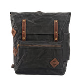 KKBOXLY 2025 Men's Outdoor Travel Backpack Camping Vintage Style Camping Equipment Large Capacity Waterproof Canvas Backpack