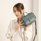 Bag  new leather women's bag first layer cowhide shoulder crossbody small bag portable small square bag tide