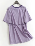 Back hollow breathable mesh quick drying loose lazy summer new outdoor sunscreen short sleeve sports T-shirt women D788