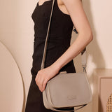 Large capacity leather simple shoulder bag  new first layer cowhide women's bag soft leather underarm bag wide shoulder strap crossbody