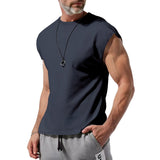 KKBOXLY 2025 24 2025 trade hot-selling men's clothing summer new sleeveless t-shirt youth casual loose solid color thin vest t-shirt men