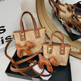 KKBOXLY 2025 Portable vegetable basket bag women's popular new Korean version niche shoulder messenger bag, popular commuter bucket bag this year