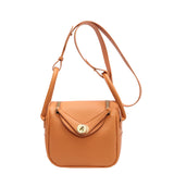 KKBOXLY 2025 niche design fashionable bucket bag women's popular new soft leather oblique span bag solid color shoulder handheld women's bag