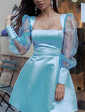 2025 spring and summer new  Popular trade women's clothing  independent station sexy long-sleeved multi-color medium and long dress