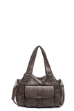 Large capacity retro versatile tote bag women's spring new fashion commuter shoulder bag short trip messenger bag