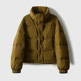 2025 Huge and thin! Three-proof white goose down bread clothes, stand-up collar down jackets for women, high-end women's short winter goose down clothes.