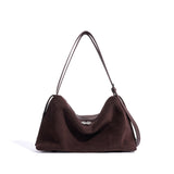 2025 New autumn and winter premium matte pillow bag women's Boston shoulder bag commuter underarm bag bowling bag popular