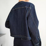 Pure cotton fashion retro denim jacket women's spring and autumn new loose loose versatile comfortable top