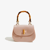 KKBOXLY 2025 Trendy PVC Barbie jelly bag fashionable and versatile portable summer female oblique span cute bamboo shell bag customization