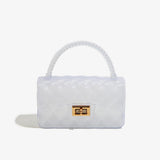 KKBOXLY 2025 trendy PVC Barbie jelly bag, fashionable and versatile handbag, dirt-resistant and easy-to-wash multi-color bag cover women's bag customization