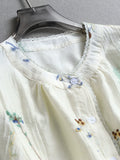 Heavy industry embroidery lace round neck loose and thin  summer new lotus leaf short-sleeved women's shirt X950