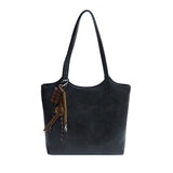 KKBOXLY 2025 Retro bag women's large capacity popular new versatile casual shoulder shopping bag simple commuter tote bag