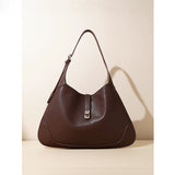 2025 popular new large-capacity portable underarm bag women's fashion retro shoulder bag niche versatile commuter tote bag