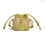 KKBOXLY 2025 Korean version contrasting color fashion bucket bag women's popular new trend versatile casual shoulder bag premium texture messenger bag