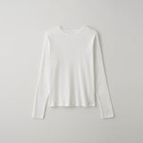 Spring New Threaded T-Shirt Comfortable Casual Bottom Shirt Women's Clothing Solid Color Crew Neck Long Sleeve Top