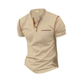 KKBOXLY 2025 men's short-sleeved popular new T-shirt trendy brand  short-sleeved polo shirt casual versatile men's top