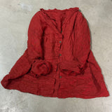2025  24/1 SN10 casual literary versatile solid color linen long-sleeved cardigan button-up shirt