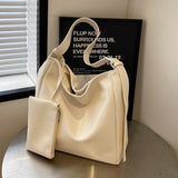 KKBOXLY 2025 Large-capacity fashion bag women's popular new Korean version versatile ins shoulder messenger bag casual Popular tote bag