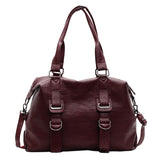Popular trade women's bags,  trends, new large-capacity portable tote bags, medieval soft leather shoulder messenger bags