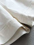 Skinny pants pinch pleated high waist elastic wide leg pants  summer new versatile jeans women's shorts hot pants X934