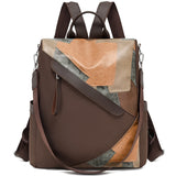 2025 Manufacturer wholesale hair autumn and winter new trend fashion splicing women's backpack outdoor travel versatile women's bag
