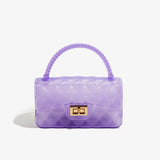 KKBOXLY 2025 trendy PVC Barbie jelly bag, fashionable and versatile handbag, dirt-resistant and easy-to-wash multi-color bag cover women's bag customization